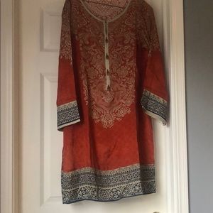 Size L Limelight Silk Pakistani Kameez Kurti